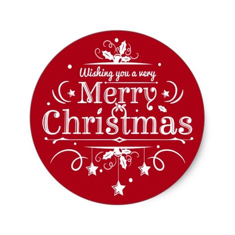 Merry christmas sticker Coworkers Christmas, Happy Stickers, Merry Christmas Sign, Paper Gift Tags, Vintage Typography, Very Merry Christmas, Christmas Stickers, Christmas Gift Wrapping, Christmas Card Holders