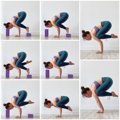 Bakasana Sequence, Skandasana Pose, Bakasana Pose, Pregnancy Yoga Poses, Hata Yoga, Standing Yoga Poses, Arm Balance, Yoga Progress, Manipura Chakra