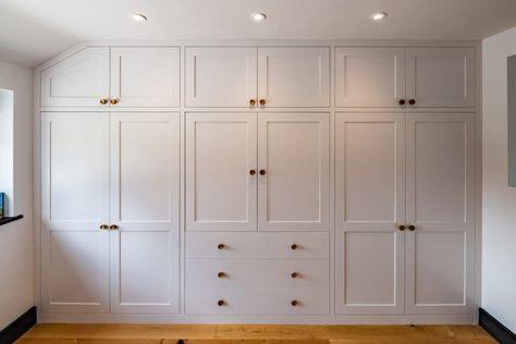 Bedroom Wardrobe with Hidden TV | Tom Maxwell : Handmade furniture - uniquely yours Wall Cabinet Bedroom Closet, Wall Cabinets Bedroom, Bedroom Built Ins For Tv, Wall Cupboard Bedroom, Built In Wardrobe With Tv, Wardrobe With Tv Unit, Wardrobe Wall, Bedroom Built Ins, Fitted Wardrobe