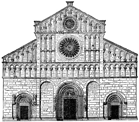 This is an example of Italian Lombard Romanesque architecture. Shadow Practice, History Assignment, Romanesque Sculpture, Abandoned Prisons, Romanesque Art, Roman Church, Christian Graphic Design, Arch Drawing, Art Test