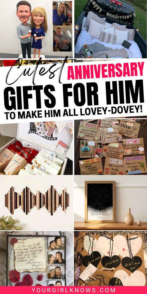 Anniversary gifts for him don't have to be expensive. In fact, some of the best anniversary gifts are homemade! If you're looking for a way to make your man feel loved and appreciated, check out these 60 DIY anniversary gift ideas that will make him go crazy for you. From sentimental gifts to funny gag gifts, we've got you covered! 1 Year Anniversary Gift Ideas Homemade, 4th Anniversary Gifts For Him Boyfriends, Anniversary Diy For Him, Ideas For 1st Anniversary For Him, Big Anniversary Gifts For Him, Thoughtful Anniversary Gifts For Him Diy, Two Year Dating Anniversary Gift Ideas, Diy 5 Year Anniversary Gift For Him, 3 Yr Anniversary Gift For Him