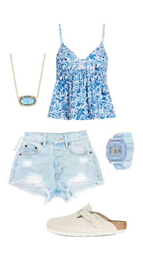 outfit inspo #summeroutfit #outfitinspo #blackoutfit #schooloutfit #beachoutfit #fashion #style #coastal #coastalgrandaughter #coconutgirl #beachgirl Jean Short Outfits, Blue Jean Outfits, Summer Shorts Outfits, Outfit Inspo Summer, Preppy Dresses, Casual Preppy Outfits, Outfit Inspo Casual, Trendy Outfits For Teens, Shorts Outfit