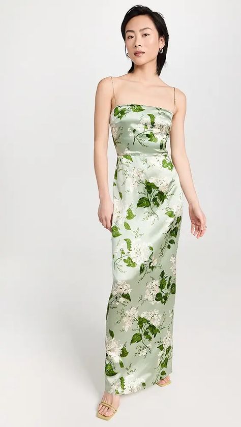 Women's Dresses | Shopbop Floral Bridesmaids Dress, Green Bridesmaids Dress, Frankie Silk Dress, Shopbop Dresses, Floral Bridesmaids, Floral Bridesmaid Dresses, Mismatched Bridesmaid Dresses, Floral Bridesmaid, Green Bridesmaid Dresses