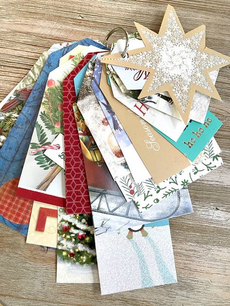 How to Recycle Old Christmas Cards to Use Next Christmas! Old Christmas Cards, Recycle Christmas Cards, Old Greeting Cards, Recycled Cards, Paper Image, Old Cards, Christmas Crafting, Christmas Card Crafts, Book Markers