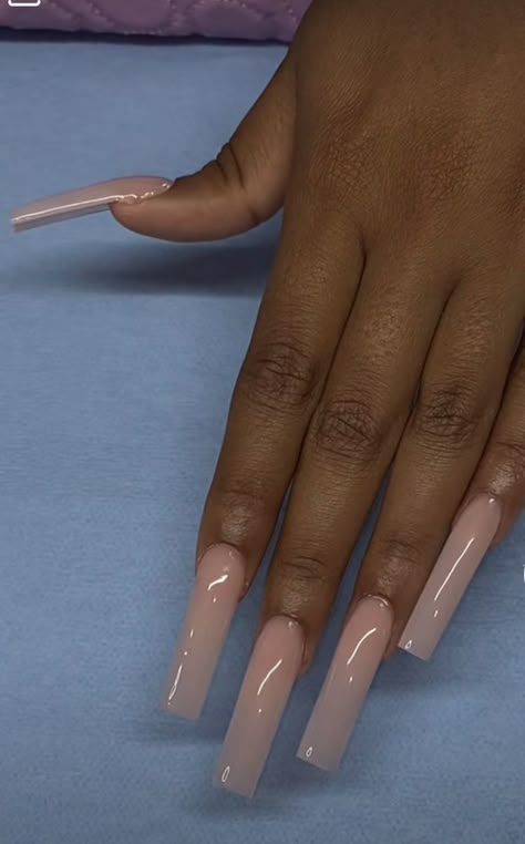 Neutral Long Nail Designs, Neutral Long Nails Acrylic, Neutral Tapered Square Nails, Nude Tapered Square Nails, Long Tan Acrylic Nails, Tapered Square Nails, Long Acrylic Nail Designs, French Acrylic Nails, Classy Acrylic Nails