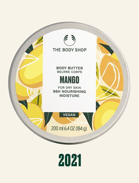 The Body Shop Mango Body Butter Packaging Evolution