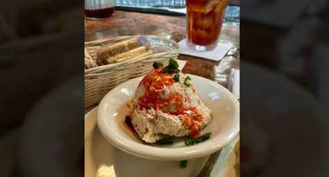 RSJ’s Smoked Yellowfin Tuna Dip — Robert St. John Cajun Enchiladas, Basic Muffin Mix, Basic Muffin, Tuna Dip, Grit Cakes, Creole Mustard, Bbq Shrimp, Cheese Grits, Yellowfin Tuna