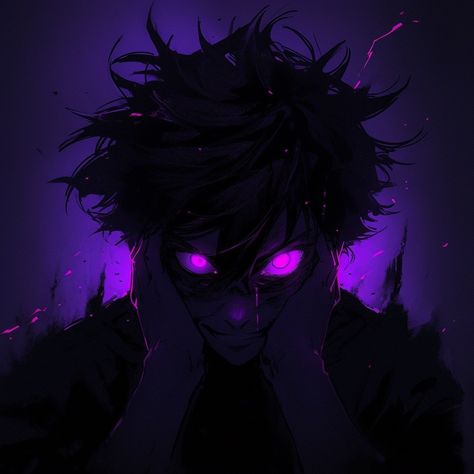 Dark Edgy Pfp, Dark Purple Aura, Wallpaper Anime Hd, Steam Avatar, Eboy Aesthetic, Standoff 2, Plain Black Background, Male Witch, Purple Gothic