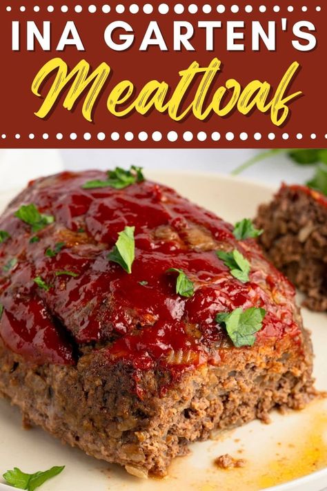 If you love meatloaf but don't want to spend hours in the kitchen, then you have to try Ina Garten's meatloaf. Learn how to make the easy recipe and get tips for a moist, juicy meatloaf. Tender Meatloaf Recipes, Ina Garten's Meatloaf Recipe, Ina Garten's Meatloaf, Best Meatloaf Recipes Ever, Trisha Yearwood Meatloaf Recipe, Side For Meatloaf, Meatloaf Ina Garten, Grandma Meatloaf Recipes, Marry Me Meatloaf