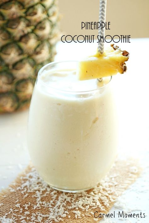 Healthy Pina Colada, Pineapple Coconut Smoothie, Banana Apple Smoothie, Pina Colada Smoothie, Best Smoothie, Breakfast Low Carb, Banana Protein, Coconut Smoothie, Smoothie Prep