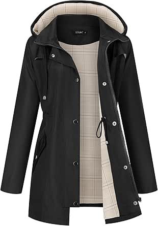 Winter Jackets For Women, Cute Raincoats, Rain Jacket Women, Hooded Raincoat, Raincoats For Women, Cool Jackets, Winter Jackets Women, Waterproof Outdoor, Outdoor Hiking