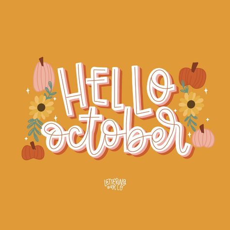 Lo | Lettering & Digital Art (@letteringwithlo) • Instagram photos and videos Pastel Fall, Hello Quotes, Holiday Sayings, Fall Backgrounds Iphone, Pastel Quotes, October Wallpaper, Iphone Wallpaper Preppy, Monthly Stickers, Fall Quotes