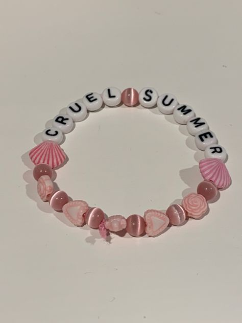 Cruel Summer Bracelet, Eras Bracelet, Swiftie Bracelets, Frendship Bracelets, Eras Bracelets, Style Taylor Swift, Swift Bracelet, Swift Bracelets, Cute Friendship Bracelets