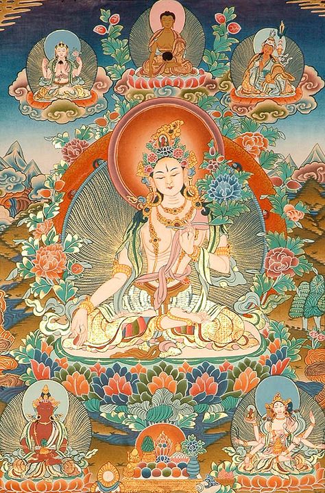 Bodhisattva Art, Brahma Vishnu Shiva, Buddha Pictures, Goddess Tara, Buddhist Goddess, Tara Goddess, Tibet Art, Chinese Buddhism, Tirupati Balaji