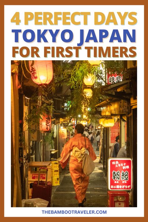 Unravel the vibrant tapestry of Tokyo with our 4-day itinerary! Dive into the bustling streets of Shibuya, marvel at the historic temples of Asakusa, and indulge in mouthwatering street food in Tsukiji Market. Explore Tokyo's dynamic neighborhoods and iconic landmarks on this unforgettable journey! Tokyo Travel Guide | What to do in Tokyo | best things to do in Tokyo  | what to do in Tokyo | Tokyo travel ideas Tokyo Bucket List Travel Tips, Tokyo 4 Day Itinerary, Tokyo What To Do, 4 Days In Tokyo, Japan Travel Tokyo, Tokyo Must Do, Best Things To Do In Tokyo, Tokyo To Do, What To Do In Tokyo