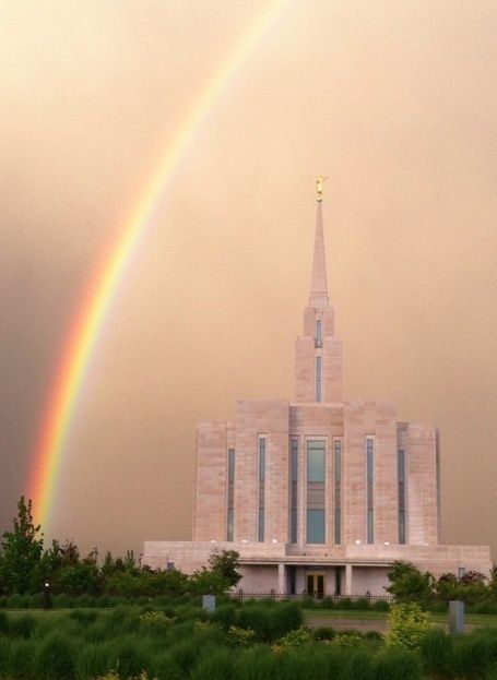 Oquirrh Mountain Utah Temple | 20 Magical Photos of Rainbows Outside Temples Oquirrh Mountain Temple, Hawaii Temple, Saratoga Springs Utah, Mountain Temple, Lds Temple Pictures, The Book Of Genesis, Later Day Saints, Lds Living, Mormon Temples