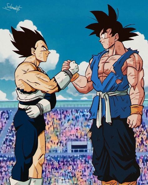 Vegeta | ベジータ on Instagram: “Who would win if they fought right now? . { follow @realvegeta_ for more } . { Credit to: @salvamakoto } . { turn on post notifications } .…” Cartoon Characters, Dragon Ball, Anime, On Instagram, Instagram