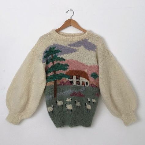 Sweaters Vintage, Hand Knit Sweater, Ugly Sweater Party, Hand Knitted Sweaters, Covent Garden, Pullover Sweater Women, Cute Sweaters, Women Pullover, Pretty Outfits