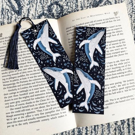 Humpback Whale Bookmark, Sealife Whale, Bookworm Gift, with or without tassel, stocking filler Whale Bookmark, Mermaid Bookmark, Ocean Magic, Marine Creatures, Whale Art, Humpback Whale, Gifts For Bookworms, Stocking Filler, Stocking Fillers