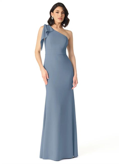 Dusty Blue Azazie Rinna Bridesmaid Dresses | Azazie Bridesmaid Dress Dusty Blue, Sky Blue Bridesmaid Dresses, One Shoulder Bridesmaid Dresses, One Shoulder Bridesmaid, Dusty Blue Bridesmaid Dresses, Blue Bridesmaid Dress, Azazie Bridesmaid Dresses, Black Tie Dress, Bridesmaid Dress Sizes