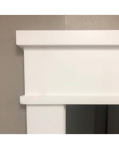 Shaker Style Trim, Door Header, Lily Ann Cabinets, Slider Door, Mdf Doors, White Door, Shop Cabinets, Box Store, White Doors