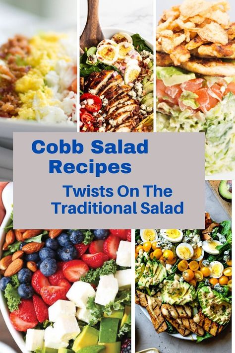 Cobb Salad For A Crowd, Cobb Salad Recipes, Best Cobb Salad, Easy Cobb Salad, Cob Salad, Creamy Avocado Ranch Dressing, Cobb Salad Ingredients, Rotisserie Chicken Recipes Leftover, Classic Cobb Salad