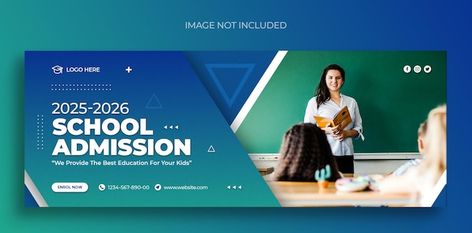 Educational Banner, Facebook Header, Education Banner, Drink Design, Fashion Banner, About School, Timeline Cover, Header Design, Facebook Banner