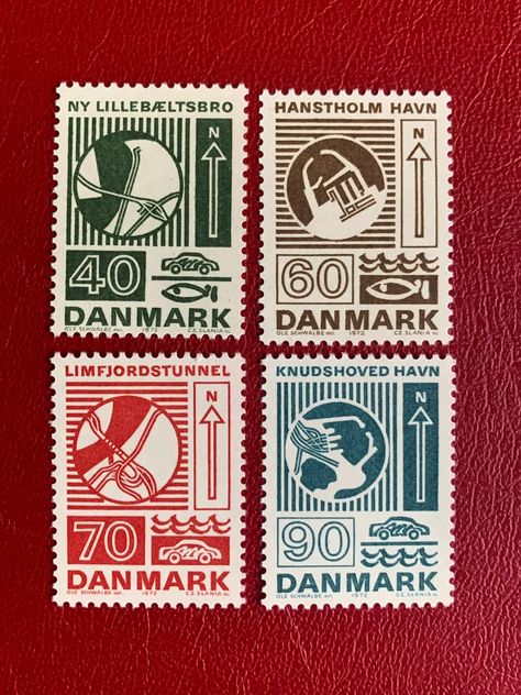 Denmark Original Vintage Postage Stamps 1972 Danish | Etsy Stamps Graphic Design, Stamp Poster, Post Stamp Vintage, Stamp Graphic Design, Stamp Illustration, Postage Stamp, Vintage Stamps Postage, Uk Stamps, Denmark Flag