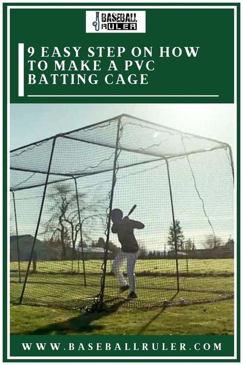 #baseballcage #baseballguide #baseballgear Diy Batting Cage Pvc, Homemade Batting Cage, Diy Batting Cage How To Build, Batting Cage Backyard Diy, Diy Batting Cage, Batting Cage Backyard, Batting Cage Net, Batting Cage, Backyard Baseball