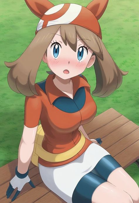 Pokemon May, May Pokemon, Female Pokemon Trainers, Jessie Pokemon, Pokemon Women, Pokemon Advanced, Solgaleo Pokemon, Pokemon W, Green Pokemon