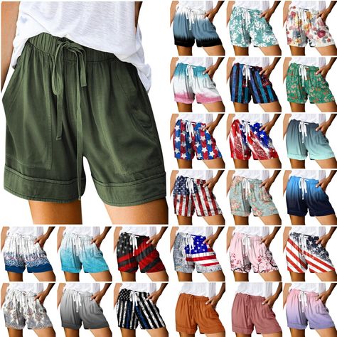 PRICES MAY VARY. ✨【Material】🎀:Shorts for women is made of high-quality fabrics, perfect combination of durability and comfort ✨【Tips】🎀:To ensure the perfect fit, please check the size chart in the product images. Our size chart is different from Amazon's, so use ours for accurate sizing. If you have other questions, feel free to contact us! ✨【Occasions】🎀:Womens summer comfy shorts are suited for all occasions. They make the ideal beach wear,pregnancy wear, vacation wear, home wear and perfect How To Wear Shorts, Shorts Flowy, Pregnancy Wear, Summer Casual Shorts, Teacher Products, Wide Leg Shorts, Vacation Wear, Casual Summer Shorts, Summer Linen