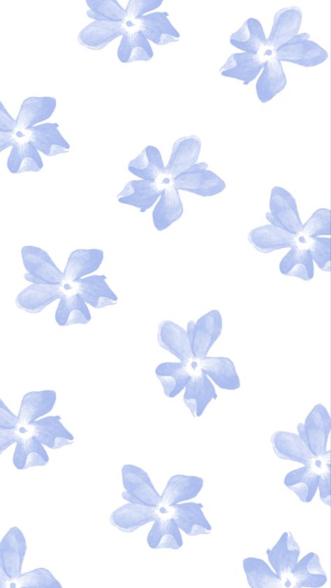 Cute Blue Flower Wallpaper, Blue Spring Wallpaper Iphone, Blue Flower Phone Wallpaper, Summer Wallpaper Flowers, Blue Wallpaper Flower, Blue Pattern Background, Flower Backround, Blue Background Iphone, Blue Flowers Wallpaper