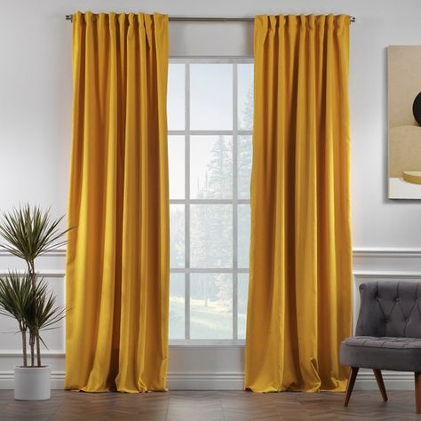 Tab Top Curtains, Sheer Curtain Panels, Decor Pillows, Home Curtains, Velvet Curtains, Curtain Designs, Black Panels, Colorful Curtains, Window Drapes