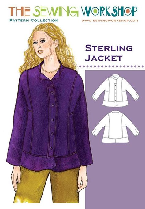 Garment Sewing, Double Collar, Sewing Workshop, Jacket Pattern Sewing, Womens Sewing Patterns, Cross Stitch Fabric, Coat Patterns, Bag Patterns To Sew, Sewing Skills