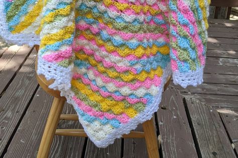 Crochet C2C Shell Stitch - Crafting in the Night C2c Crochet Shell Blanket, C2c Shell Pattern, Corner To Corner Shell Stitch, C2c Crochet Baby Blanket Pattern, Crochet Shell Blanket, C2c Crochet Pattern Free, Corner Crochet, Wool Crochet, Crochet Book