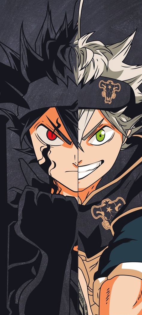 The boy born with out any magic where magic is every thing Demon Asta Wallpaper, Black Clover Group Picture, Black Clover Artwork, Asta Black Clover Painting, Asta Yuno Wallpaper, Asta X Sister Lily, Black Clover Wallpaper Asta, Asta Eyes, Black Clover Asta Wallpaper