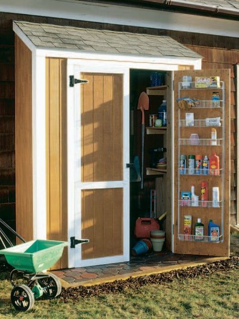 Small Shed Plans, Small Shed, Storage Shed Organization, Diy Storage Shed, Wood Shed Plans, Shed Construction, Firewood Shed, Free Shed Plans, Outdoor Storage Shed