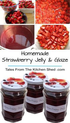 Homemade Strawberry Jelly & Glaze - a seedless strawberry jam. Perfect for topping summer desserts - strawberry tart, pavlova, cheesecakes & ice cream! Scone Glaze Recipe, Strawberry Jelly Recipe Canning, Homemade Strawberry Jelly, Seedless Strawberry, Strawberry Jelly Recipes, Jelly Strawberry, Freeze Strawberries, Freezing Strawberries, Strawberry Tarts