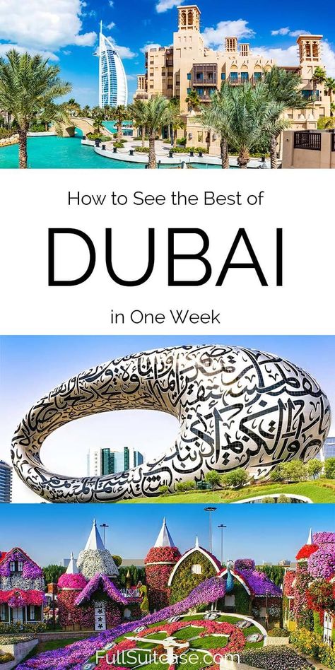 Detailed Dubai Itinerary for up to 7 Days (+Map & Planning Tips) Dubai Places To Visit, Dubai Itinerary, Dubai Map, Dubai Aquarium, Visit Yellowstone, Desert Tour, California National Parks, Perfect Itinerary, Dubai Travel