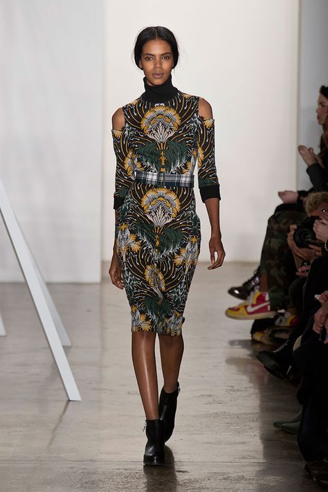 SUNO Art Nouveau Dress, Art Nouveau Fashion, Art Inspired Fashion, Art Outfits, High Fashion Dresses, Inspired Dress, A Dress, New York Fashion Week, Runway Fashion