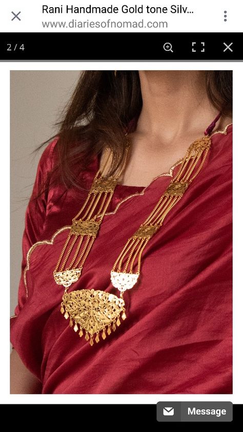 Gold Rani Haar, Rani Haar Gold, Rani Har, Jewellery Aesthetic, Azad Kashmir, Rani Haar, Antique Necklaces Design, New Gold Jewellery Designs, Antique Necklaces