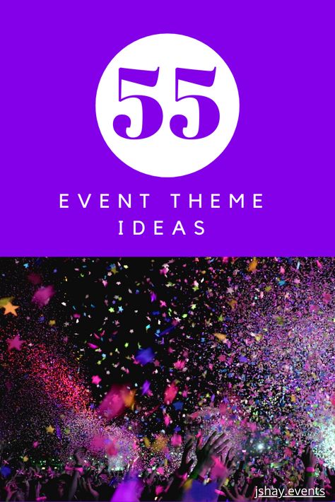 A theme provides a direction that your speakers, content, activities, and much more can follow.  The benefits of having a central flowing theme include increased engagement and resonance that are sure to leave a positive impression on your audience.  Here we break down a list of corporate event theme ideas by event types, but don’t feel limited on when you can or can’t use a theme! Event Title Ideas, Lock In Themes, Business Theme Party, Meeting Themes, Formal Themed Party Ideas, Annual Meeting Themes, In Living Color Party Theme, Themed Events Ideas, Formal Event Themes