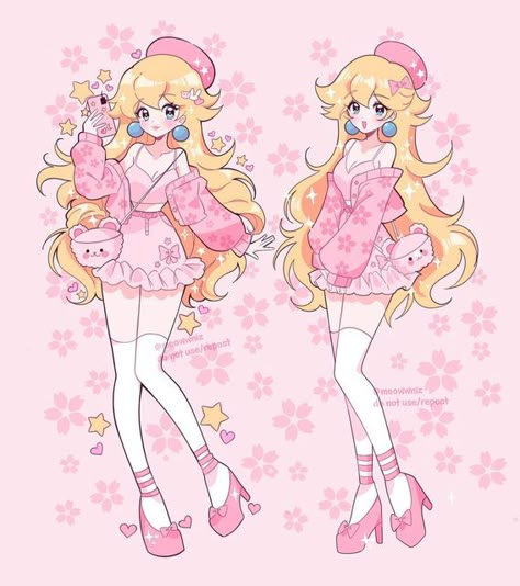 Mario Princesses, Super Princess Peach, Super Mario Princess, Super Princess, Mario Fan Art, Nintendo Princess, Cute Peach, Peach Art, Princesa Peach