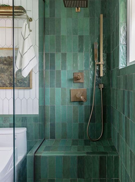 Green Bathroom, Green Bathroom Colour, Green Bathroom Tiles, sage green bathroom, dark green bathroom, green bathroom wall, green bathroom design, soft green bathroom