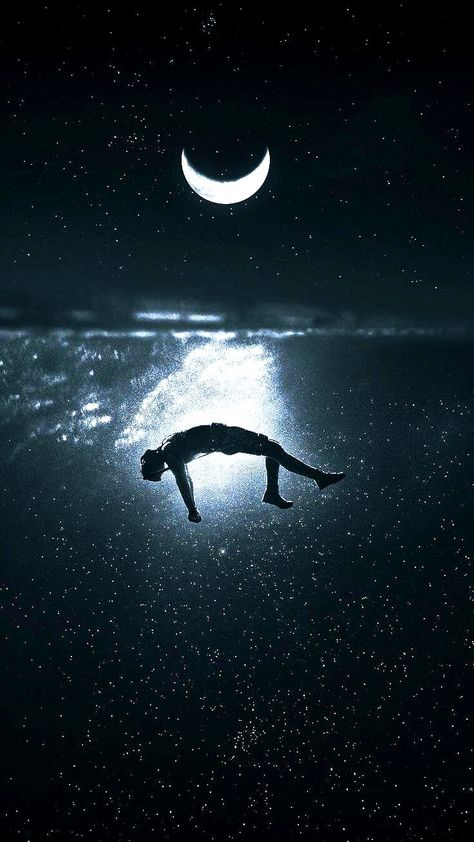 Wallpaper Lucid Wallpaper, Void Aesthetic, Moonlight Tattoo, Dreamy Scenery, Lion Wallpaper Iphone, Water Bending, Floating In Space, Psychadelic Art, Dark Green Aesthetic