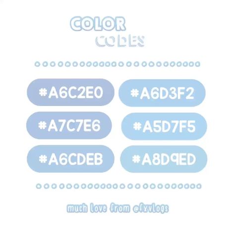 Oc Pastel Pallete Code, Discord Hex Codes, Discord Color Codes, Blue Color Codes, Pastel Turquoise, Pastel Blue Color, Hex Color, Note Writing Paper, Hex Color Palette