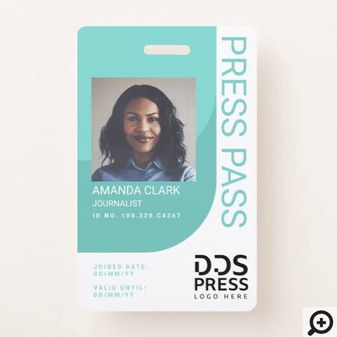 Press Card Design, Employee Id Card Design Creative, Name Card Design Ideas, Employee Card Design, Company Id Card Design, Badge Design Ideas, Event Badge Design, Identity Card Design, Event Badges