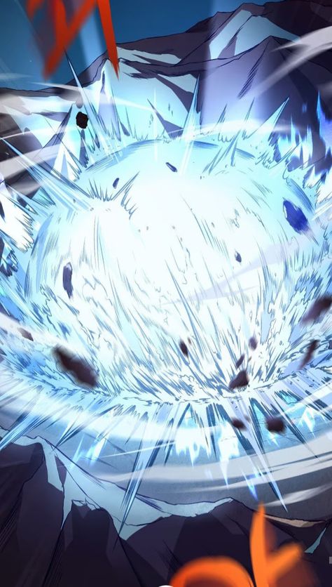 Ice Explosion, Anime Explosion, Vapour Wave, Manwha Panels, Action Lines, Ice Magic, Super Powers Art, Captain Tsubasa, Superhero Art