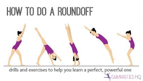 Exercises to improve your roundoff Roundoff Drills Gymnastics, How To Do Gymnastics, Cheer Moves, Gymnastics Conditioning, Cheerleading Workouts, Gymnastics Lessons, Gymnastics Moves, Gymnastics For Beginners, Gymnastics Drills