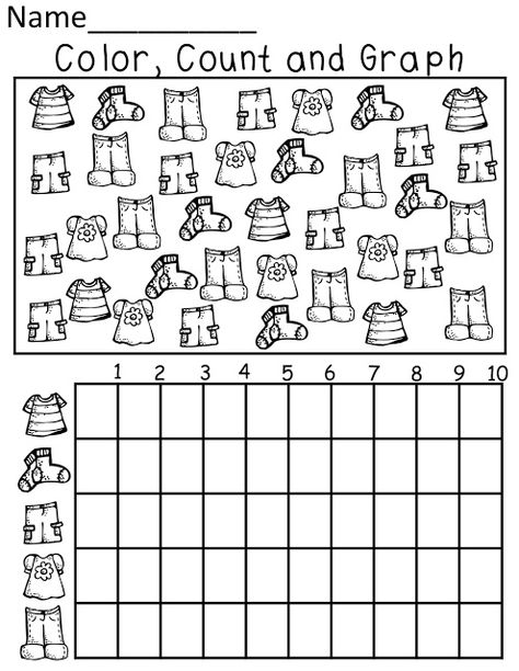 clothes graph worksheet Summer Review Packet, Summer Review, Graphing Worksheets, Worksheets For Preschool, Homeschool Math, First Grade Math, 1st Grade Math, Math Worksheet, Preschool Math